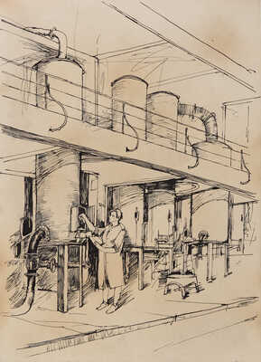 Люшин Владимир Иванович. Лот из четырёх работ «Мы строим социализм» 